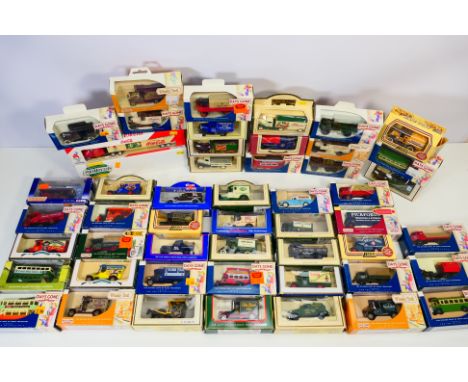 Lledo - Days Gone - Corgi - 50 x boxed vehicles including Burrell Showmans Engine # DG125023, Chevrolet Panel Van in Lipton's
