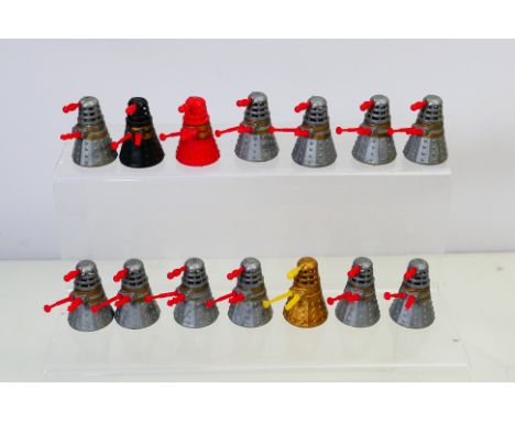 Marx - Rolykins - Dr Who - A collection of 14 x unboxed vintage Rolykins Daleks by Marx. One has a missing attachment, the ot