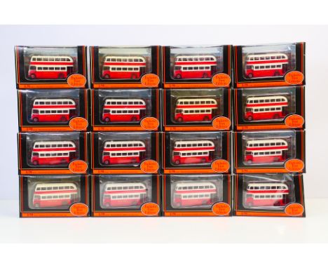 EFE - A fleet of 16 boxed EFE #15802 Leyland PD1 Lowbridge 'East Kent' 1:76 scale model buses. Conditions appear to be Mint, 