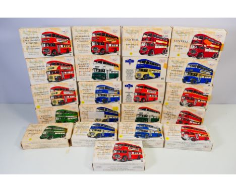 The Classic Model Company - MTS - A fleet of 21 boxed plastic model bus kits predominately from The Classic Model Company. Lo