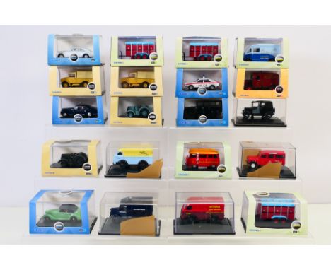 Oxford Diecast - 20 boxed Oxford Diecast model vehicles in 1:76 scale. Lot includes Oxford Diecast #76BLP002 Staffordshire Po