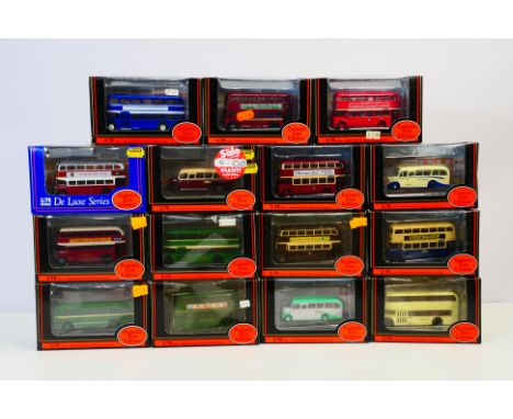 EFE - 15 diecast 1:76 scale model buses from EFE. Lot includes EFE #19704 AEC Regent V 'South Wales'; #19801 Daimler CVG6 'Ma