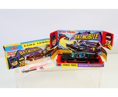 Corgi - Batman - A boxed 1960s Batmobile # 267. The model appears in Very Good condition overall but the owner has added red 