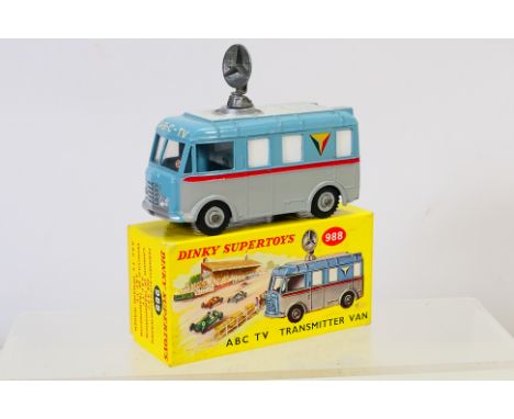 Dinky - A boxed ABC TV Transmitter Van # 988. The model appears Mint with the roof dish, the box is Very Good with a little b