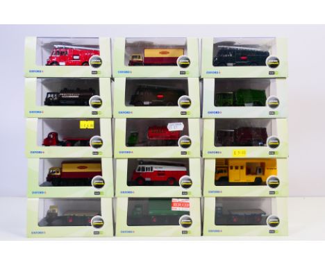 Oxford Diecast - 15 boxed diecast 1:76 scale model vehicles from various Oxford Diecast ranges. Lot includes Oxford Diecast #
