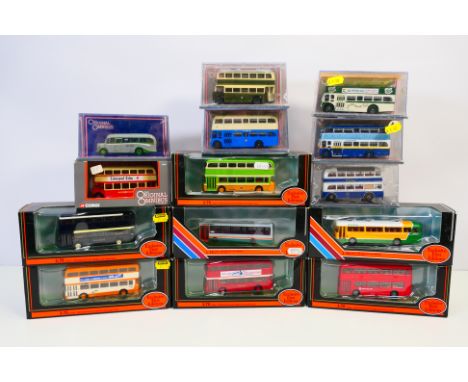 EFE - Corgi Original Omnibus - A boxed fleet  of 14 1:76 scale diecast model buses. Lot includes EFE #24704 MCW Manchester St