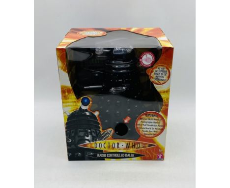 A boxed Character Options Ltd Doctor Who Radio Controlled Dalek in black - unopened (Item No 02138 - Dalek height 12")