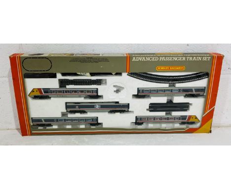 A boxed Hornby Railways OO gauge "Advanced Passenger" train set (R543) including two InterCity APT Driving Trailers (48102)