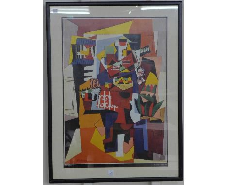 A Pablo Picasso print, 75 x 53cms, framed