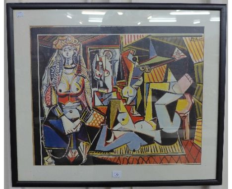 A Pablo Picasso print, 47 x 57cms, framed