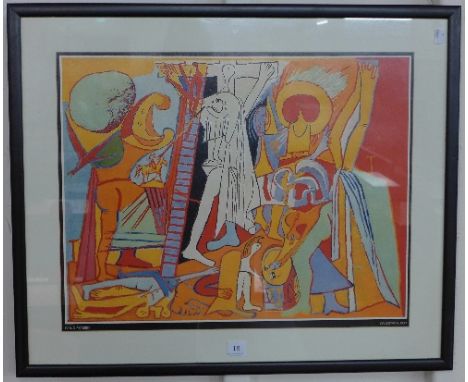 A Pablo Picasso print, 44 x 57cms, framed