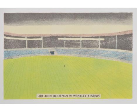 Betjeman (Sir John & Glynn Boyd Harte). Metro-Land, Warren Editions, 1977,  15 colour lithographs by Harte, loose prospectus,