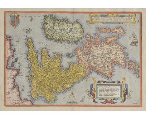 British Isles. Ortelius (Abraham), Angliae, Scotiae et Hiberniae sive Britannicar Insularum descriptio, [1606], hand coloured