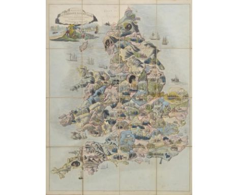 England & Wales. Wallis (Edward), Wallis's Picturesque Round Game of the Produce and Manufactures of the Counties of England 