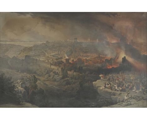 *Roberts (David). [The Destruction of Jerusalem by the Romans, under the command of Titus, A.D. 70. published London, Hering 