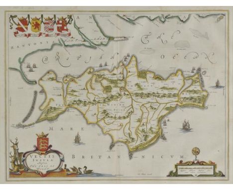 *Isle of Wight. Blaeu (Johannes), Vectis Insula Anglice The Isle of Wight, published Amsterdam, circa 1648, engraved map with