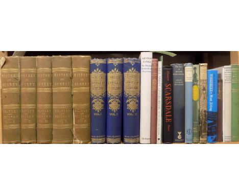 Brayley (Edward Wedlake). A Topographical History of Surrey, volumes 1-5, 1850,  numerous black and white illustrations, some