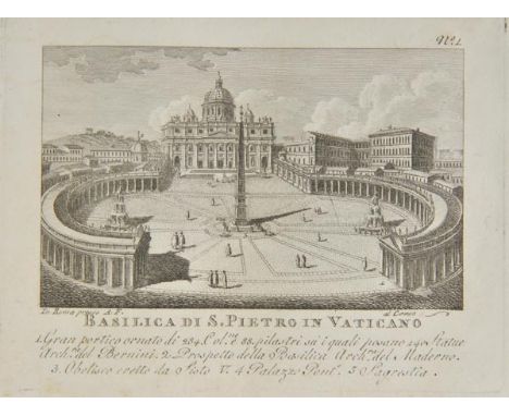 Rome. Raccolta di No. 50 Vedute & Antiche e Moderne della Citta di Roma e Sue Vicinanze, Rome, Agapito Franzetti, circa 1830,