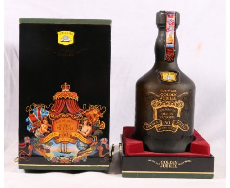 CUTTY SARK blended Scotch whisky, bottled by Berry Brothers &amp; Rudd Ltd to commemorate the Golden Jubilee, fifty years rei