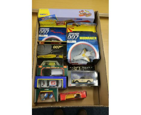 Corgi Toys 007 James Bond models including TY04002 Space Shuttle (Moonraker) 04601 Gyrocopter (You Only Live Twice) and TY075