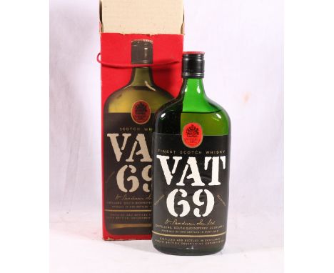 VAT 69 blended Scotch whisky, bottled by Sanderson &amp; Sons Ltd of South Queensferry, 75cl no abv stated, boxed.