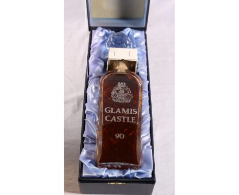 GLAMIS CASTLE 90 twenty five year old blended Scotch whisky, bottled in 1990 to commemorate the Queen Mothers 90th birthday, 