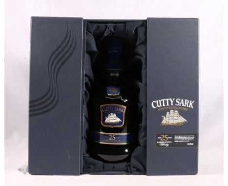 CUTTY SARK twenty five year old blended Scotch whisky, 70cl 45.7% volume.