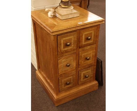Small Flagstone chest of six drawers in two banks of three