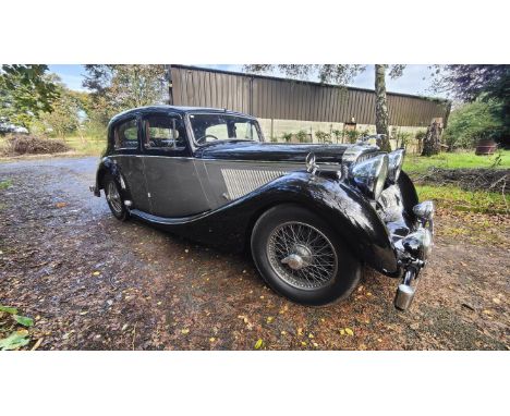 Emanating classic Jaguar post-war elegance, this matching numbers Mk IV is offered from long term ownership at a very sensibl