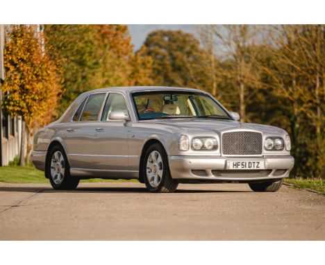 An elegant 2001 Bentley Arnage with just over 66,000 miles in desirable Storm Silver over Magnolia Leather. Well presented Re