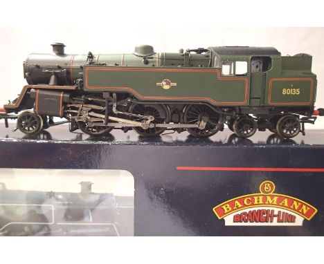 Bachmann 32-353 class 4MT tank, 80135 Green Late Crest, as preserved, excellent condition, box with wear. P&amp;P Group 1 (£1