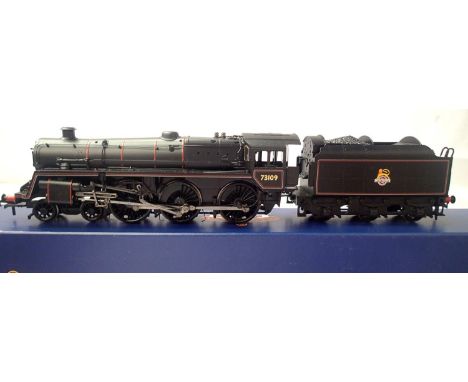Bachmann 32-509, class 5 MT, 73109 black, Early Crest. In excellent condition, box has wear. P&amp;P Group 1 (£14+VAT for the