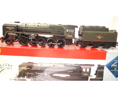 Hornby R2187 Class 9F locomotive, 92220 Evening Star, Green Late Crest, excellent condition, box with wear. P&amp;P Group 1 (