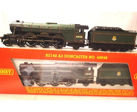 Hornby R2140 Class A3 locomotive, Doncaster 60048, Green Early Crest, limited edition 0298/1000, excellent condition, box wit