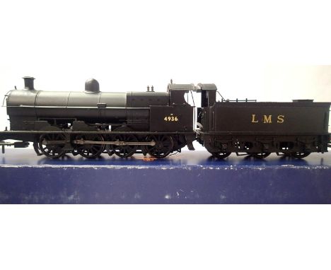 Bachmann class G2A, re finished black, LMS 4936. In fair to good condition, detail fitted, box for 31-47700 has wear. P&amp;P