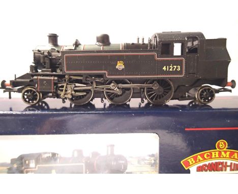 Bachmann 31-450E, Ivatt tank 41273, Black Early Crest. Very good condition, box with wear. P&amp;P Group 1 (£14+VAT for the f