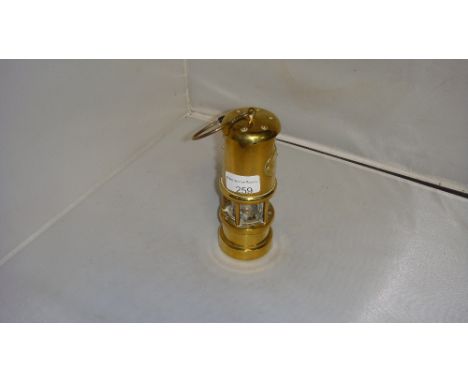 Vintage Lamp and Limelight of London brass miners lamp