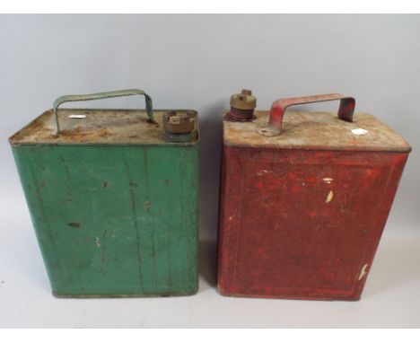 Two Vintage Petrol Cans.