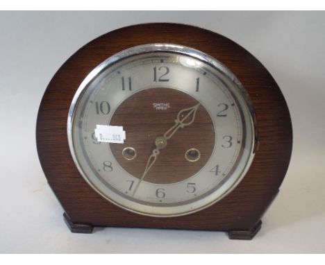 A Smiths Enfield Oak Mantle Clock.