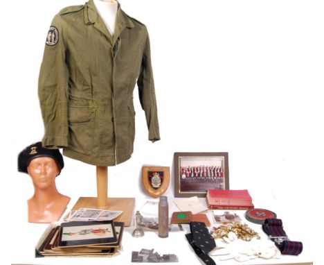 A collection of assorted personal effects belonging to Major R.H Dickinson of the Royal Army Ordnance Corps comprising of; RA