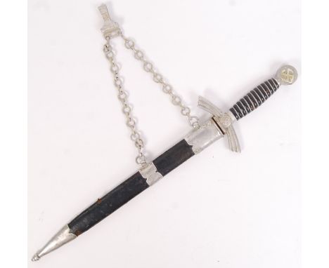 An original WWII Second World War First Pattern German Third Reich Nazi Luftwaffe dress dagger. The blade marked for FW Holle