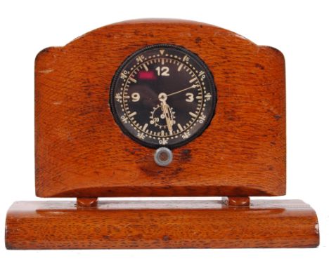 A scarce original WWII Second World War German Messerschmitt aeroplane cockpit clock. Made by Bordhuhr, with the rear movemen