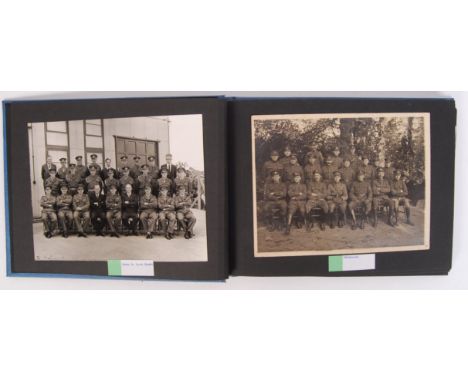 A photo album containing approx 28x photographs of WWII Second World War servicemen &amp; group photos of; the Somerset Light