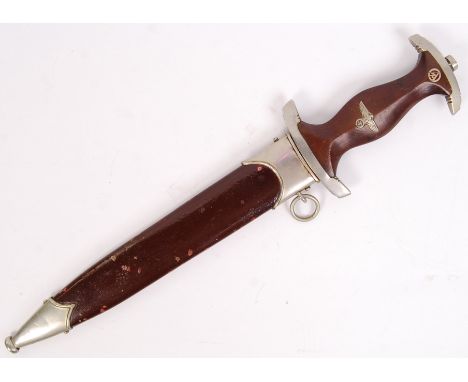 An original WWII Second World War German Third Reich Nazi SA dress dagger. The blade marked for EP&amp;S of Solnigen. Wooden 