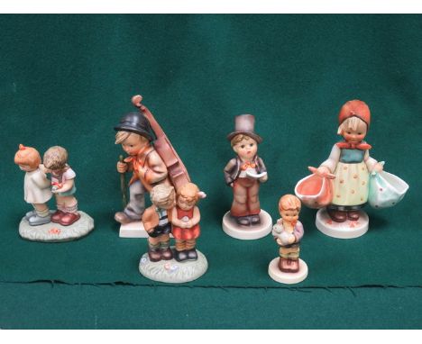 SIX VARIOUS HUMMEL FIGURES 
