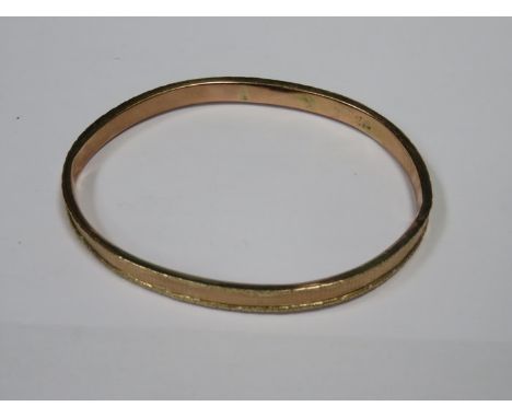 9ct GOLD SLAVE BANGLE 