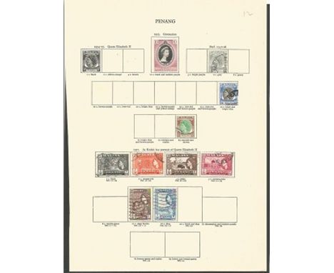 British and Commonwealth Stamp Collection 3. 100s of stamps on album leaves. Mainly mint, F to I and P to S. Includes Rhodesi