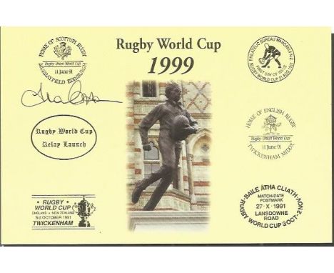 Fran Cotton Signed Rugby First Day Cover Postcard