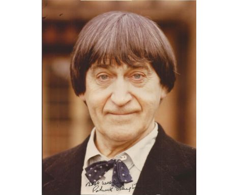 Patrick Troughton rare Doctor Who autograph signed  10 x 8 colour portrait photo