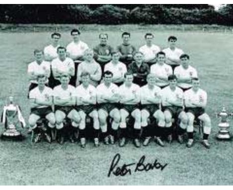 Peter Baker Tottenham Hotspur Signed 10 X 8